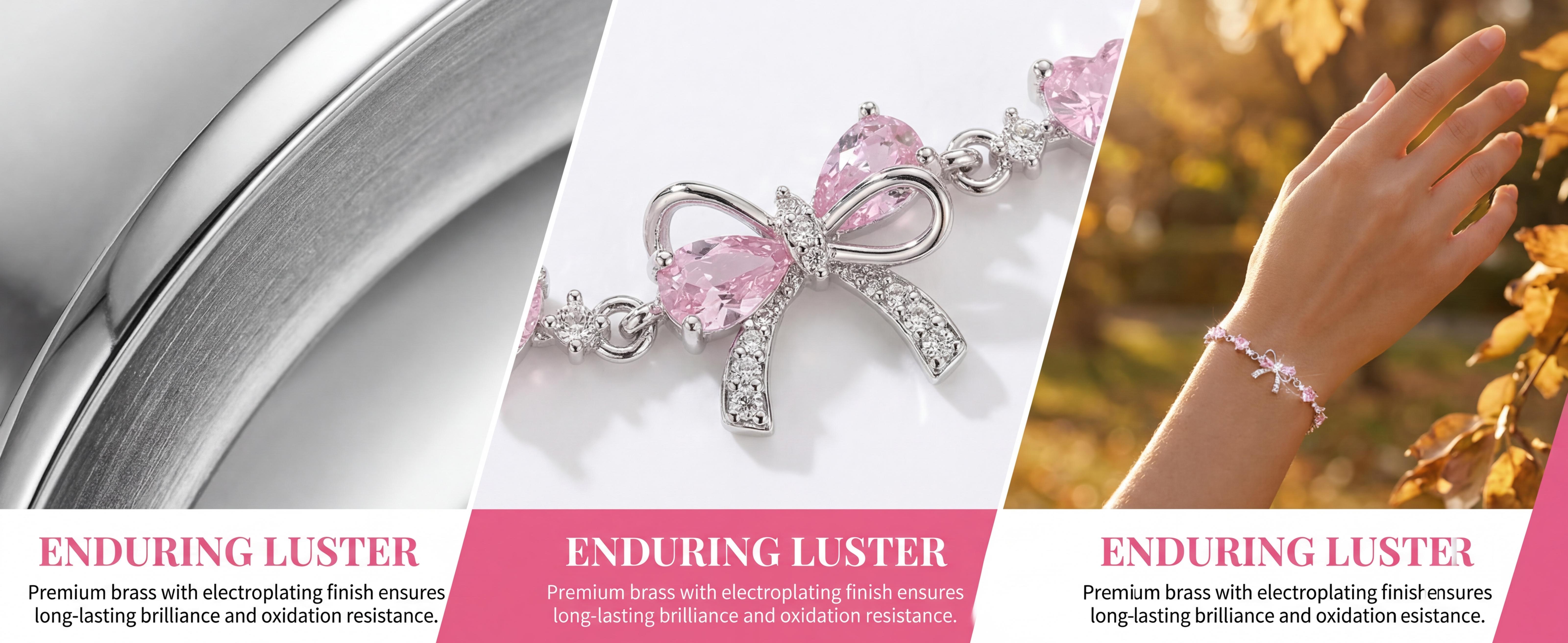 New Bow Love Heart Zircon Bracelet for Women, Cute Sweet Light Luxury Niche Design, Minimalist Trendy All-Match High-End Sense Exquisite Jewelry, Ideal Gift for Friends and Girlfriends teen girl gifts mini gifts gifts for boyfriend easter gifts for kids