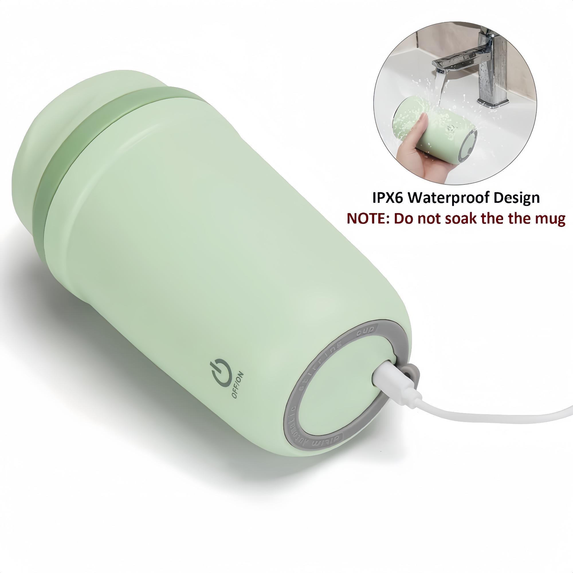 Portable Electric Stirring Mug, USB Rechargeable Magnetic Stirring Mug with Cable, Automatic Stirring Block Coffee Mug for Home, Office, Travel, Dormitory