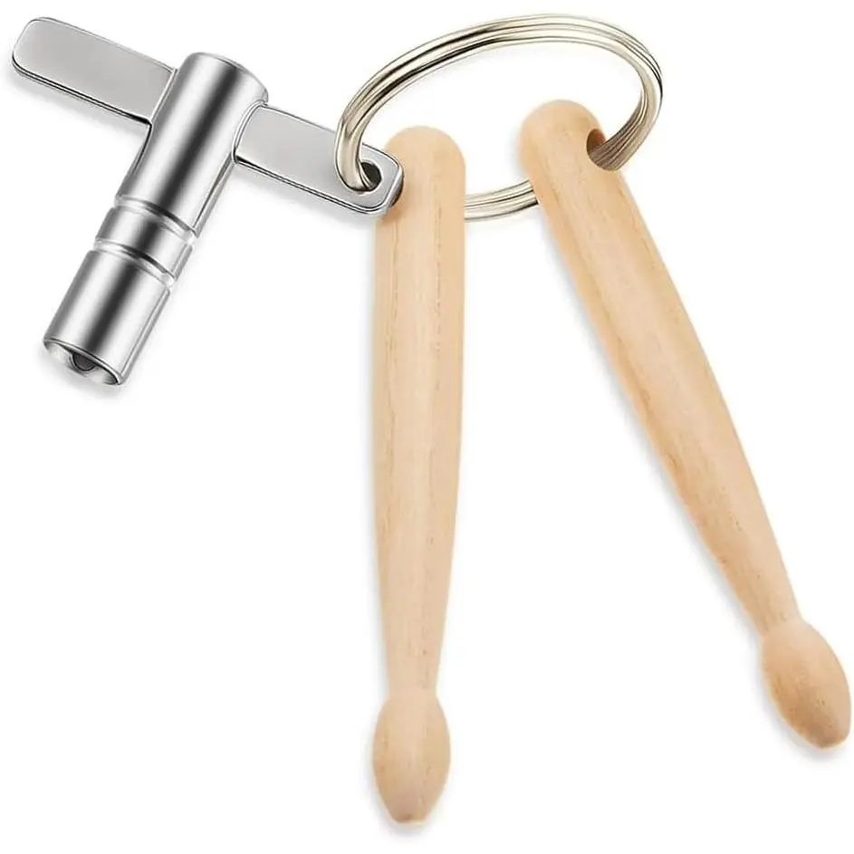 Drum Key Mini Drumsticks Gifts for Drummers | Drum Tuning Key  Percussion Tool Drum Stick Key Chain