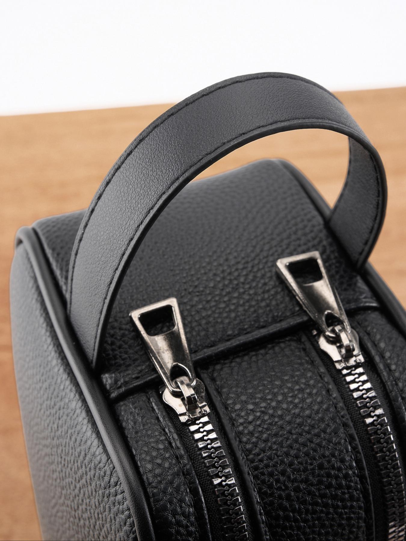Kaiduch Alligator Pattern Handbag, Business Style Book Design, Fits 23cm Tablet & Sunglasses, Multi-Compartment Anti-Scratch Organizer Bag Zipper, Durable Pouch