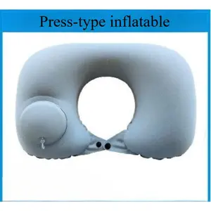 Neck pillow, inflatable u-shaped pillow, push-type inflatable pillow, travel portable neck pillow, outdoor travel neck pillow