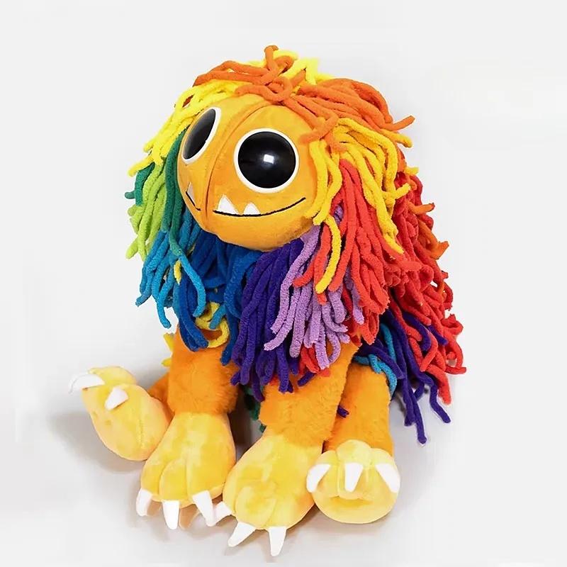 25cm Yarnaby Plush Nightmare Critters Doll Colorful Lion Smile Bedroom Sofa Decora Pillow PP Cotton Birthday Gifts Toys for Kids