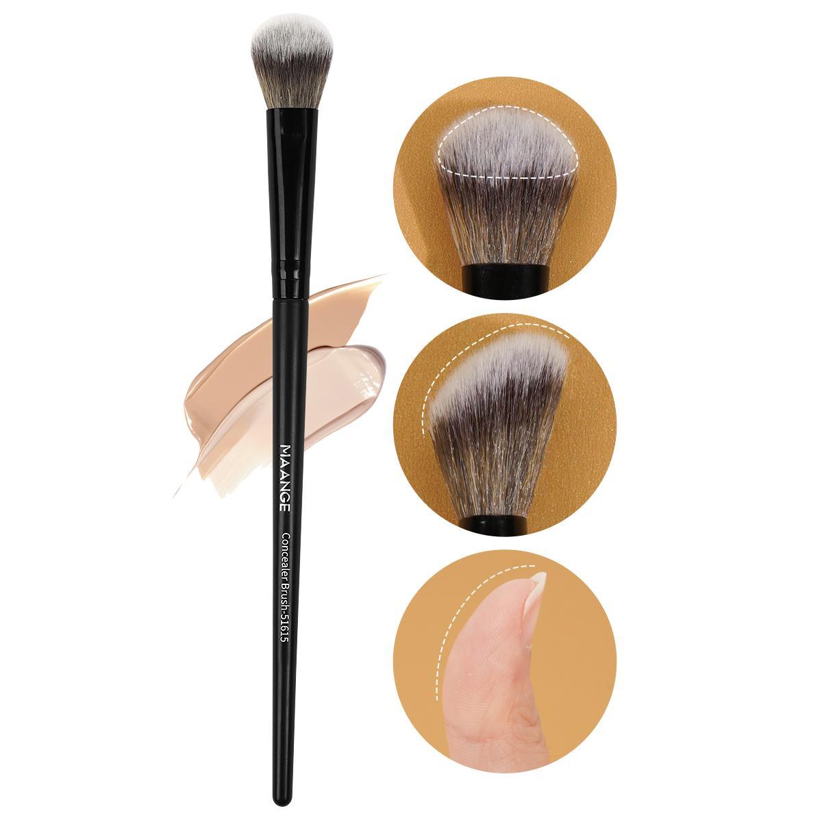 Makeup Brush Set, 2 Counts/set Fingertip Foundation Brush & Fingertip Concealer Brush, Face Makeup Tools, Face Makeup Brushes, Makeup Blending Brush, Gift for Women & Girl, Cosmetic Brush Set