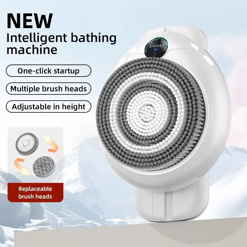 Space Capsule Smart Back Scrubber, Shower Back Brush, Body Scrubber, Intelligent Bath Scrubber M3 Model, Low Power Consumption 5w, Ideal for Home Use