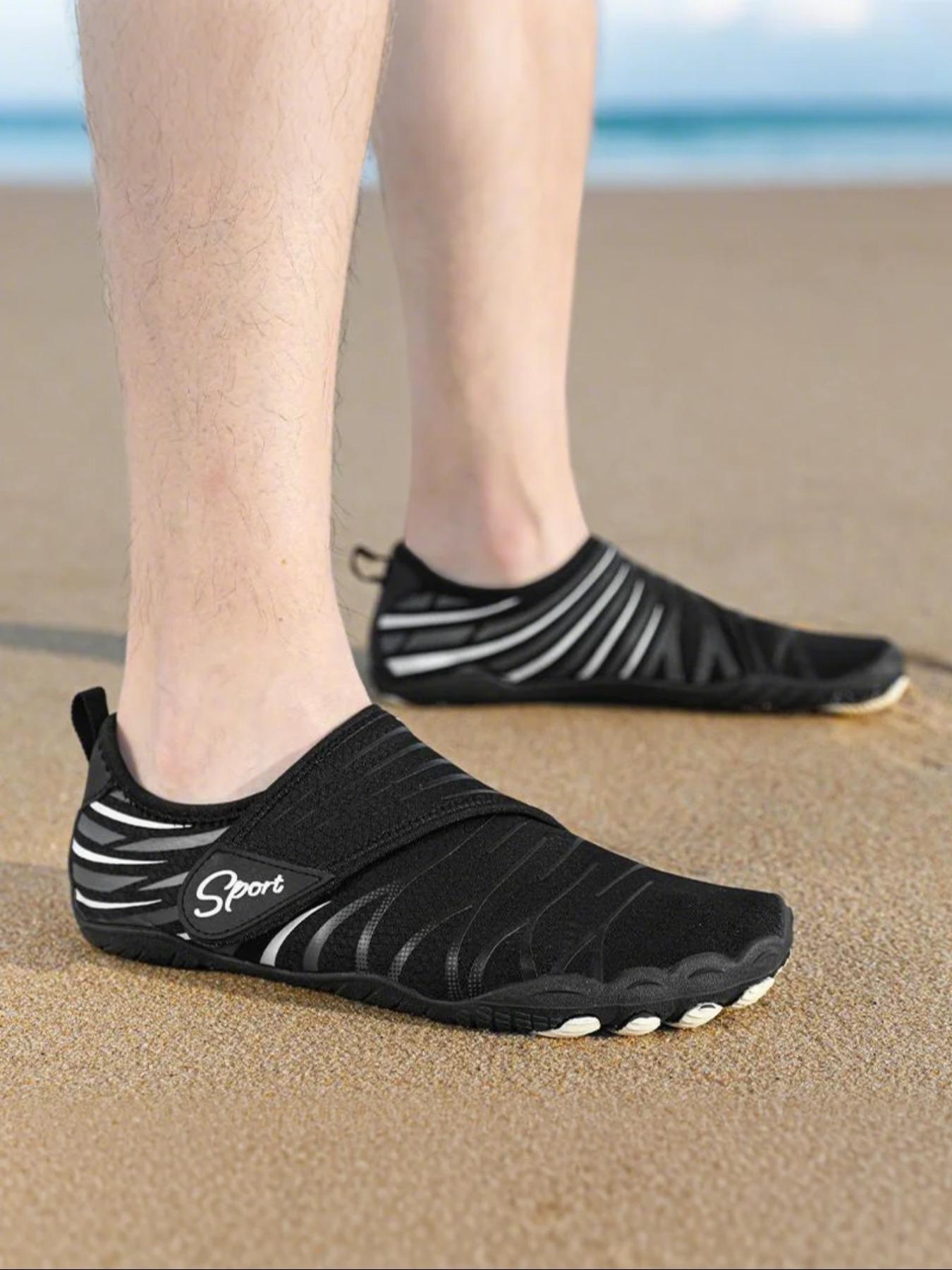 Unisex's Sporty Breathable Lightweight Barefoot Shoes, Quick Drying Water Shoes, Outdoor Beach Shoes for Hiking, Fishing, Swimming