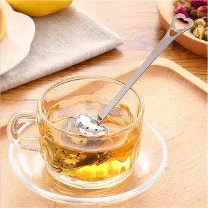Stainless Steel Tea Infuser Heart Shape Tea Strainer Locking Spice Tea Ball Strainer Mesh Infuser Strainers Kitchen Accessories