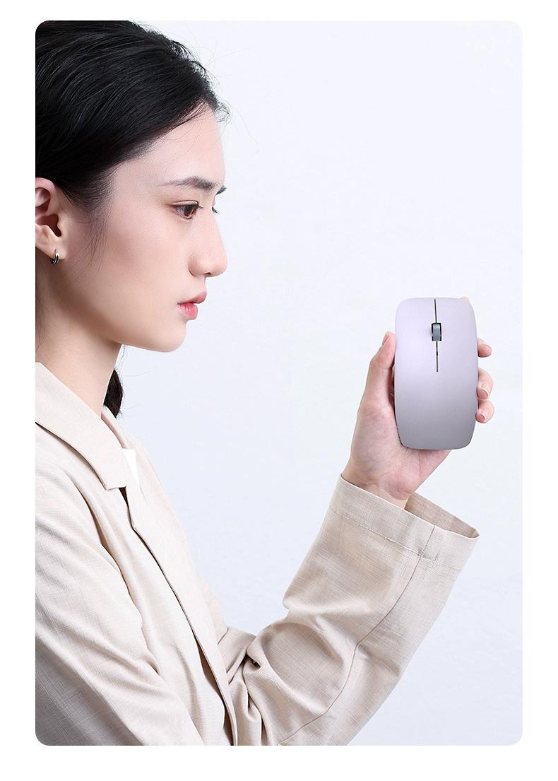 Ergonomic Vertical Wireless Bluetooth Mouse - Rechargeable Silent Upright Mouse for Office PC Laptop Daily Use