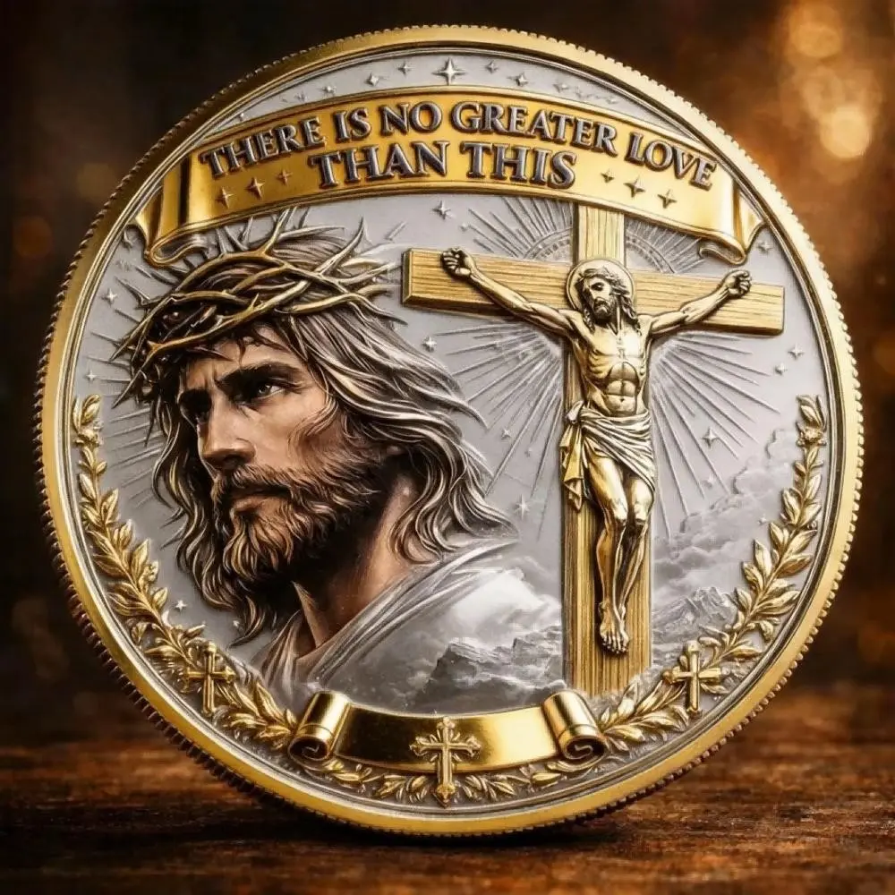 American Challenge Coin Commemorative Medal, Peace Dove Justice Guardian Metal Relief Badge, Collectible Souvenir Token
