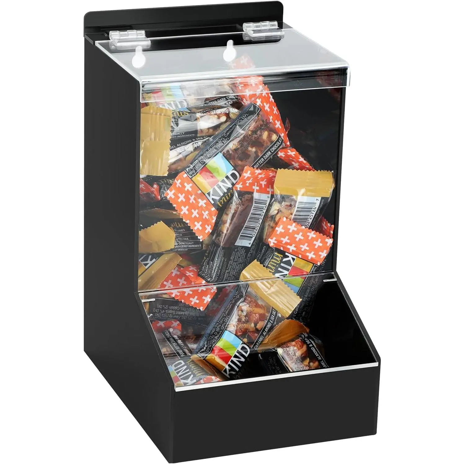 Candy Dispenser Countertop with Lids,Acrylic Laundry Pods Dispenser,Wall Mounted Storage Dispenser for Laundry Room Pantry Office Store