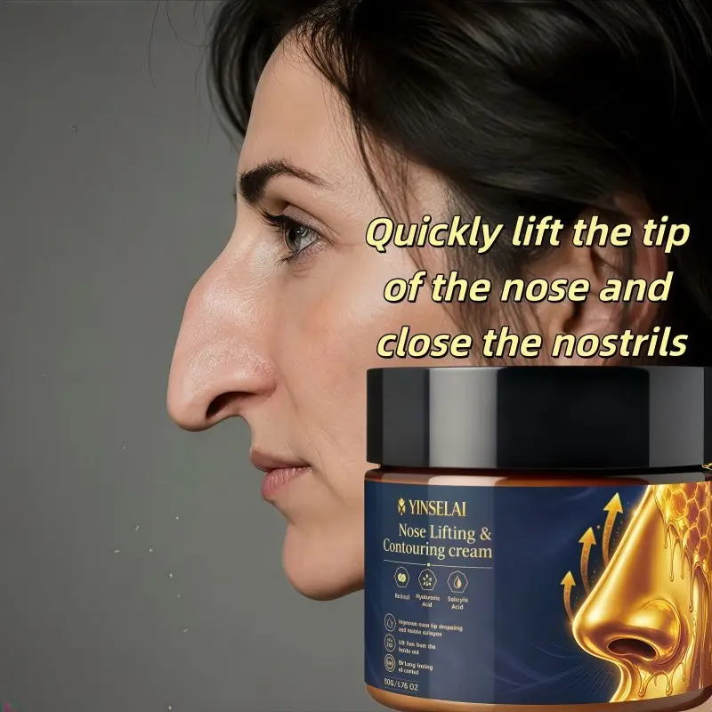 Strong Nose Tightening Cream with Collagen and Hyaluronic Acid, Improves Nose Shape and Size, Refreshing Summer Formula