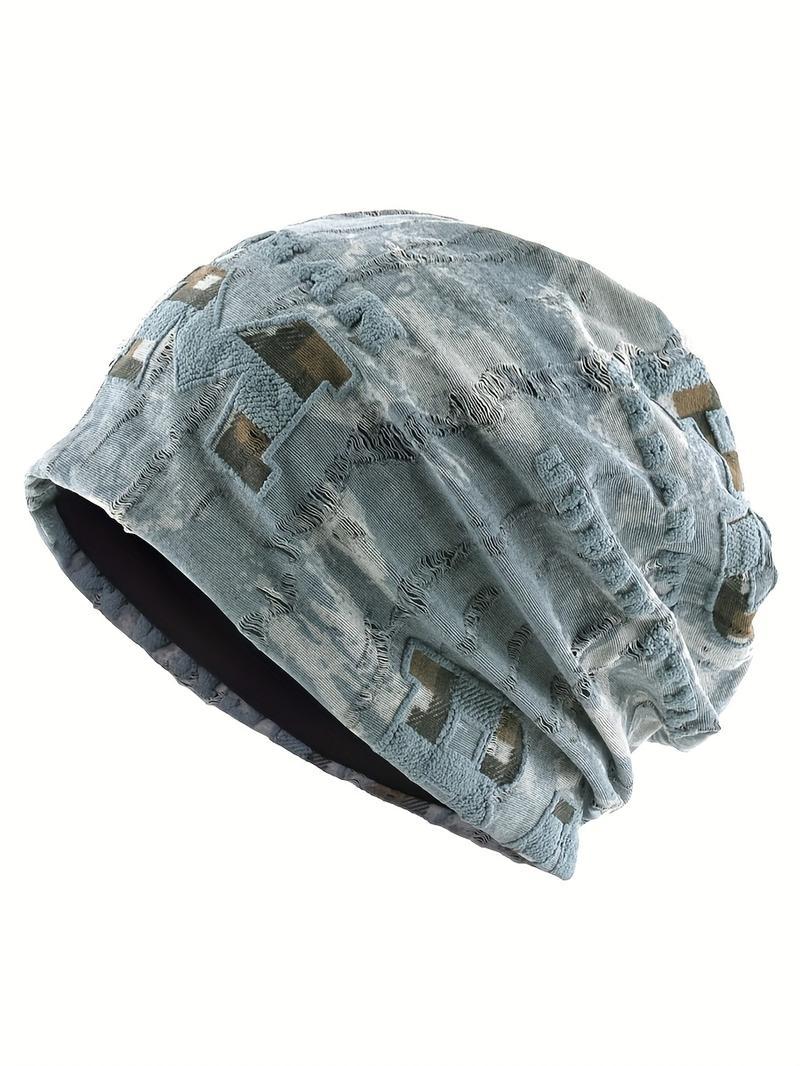 Unisex Lightweight Knitted Beanie Hat, Slouchy Skull Cap for Men and Women, White and Black Color Options SpringStatements