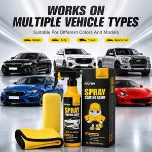 Spray coating agent；NUAN nano car coating sprayNUAN nano car coating spray Graphene Ceramic Spray Coating for Cars, Hydrophobic Car Wax Spray, High Gloss Paint Protection for Glass Wheels Trim