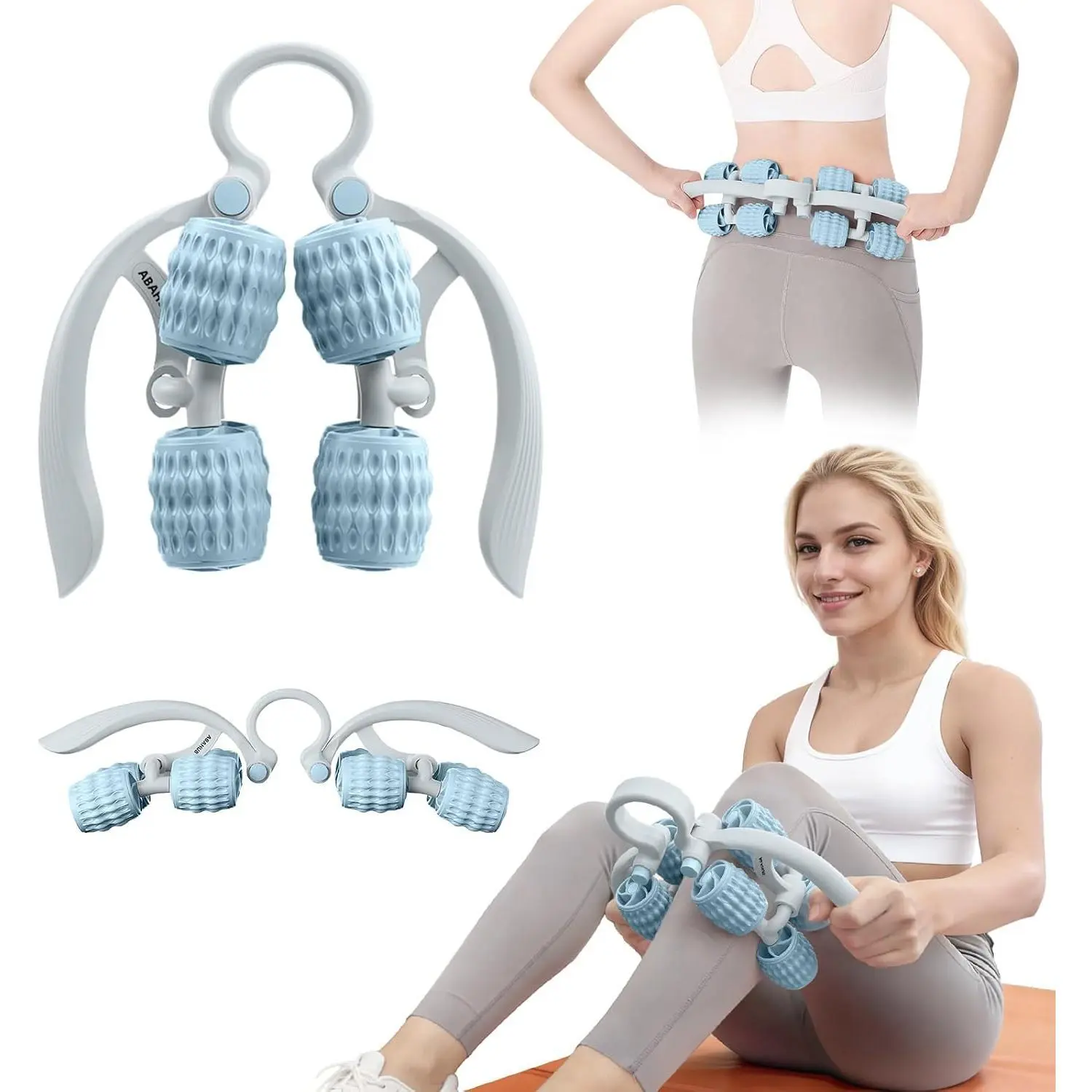 Abahub Muscle Massager Roller, Trigger Point Foam Roller for Calves, Legs, Arms, Shin Splints, Massage Tool to Relieve Soreness, Stiffness, and Tight Muscles