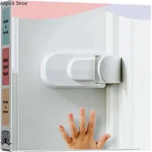 Adjustable Snap-On Door Lock – Renter Friendly Privacy Lock, No Drill No Tools Required, Fits Knob & Lever Handle Doors