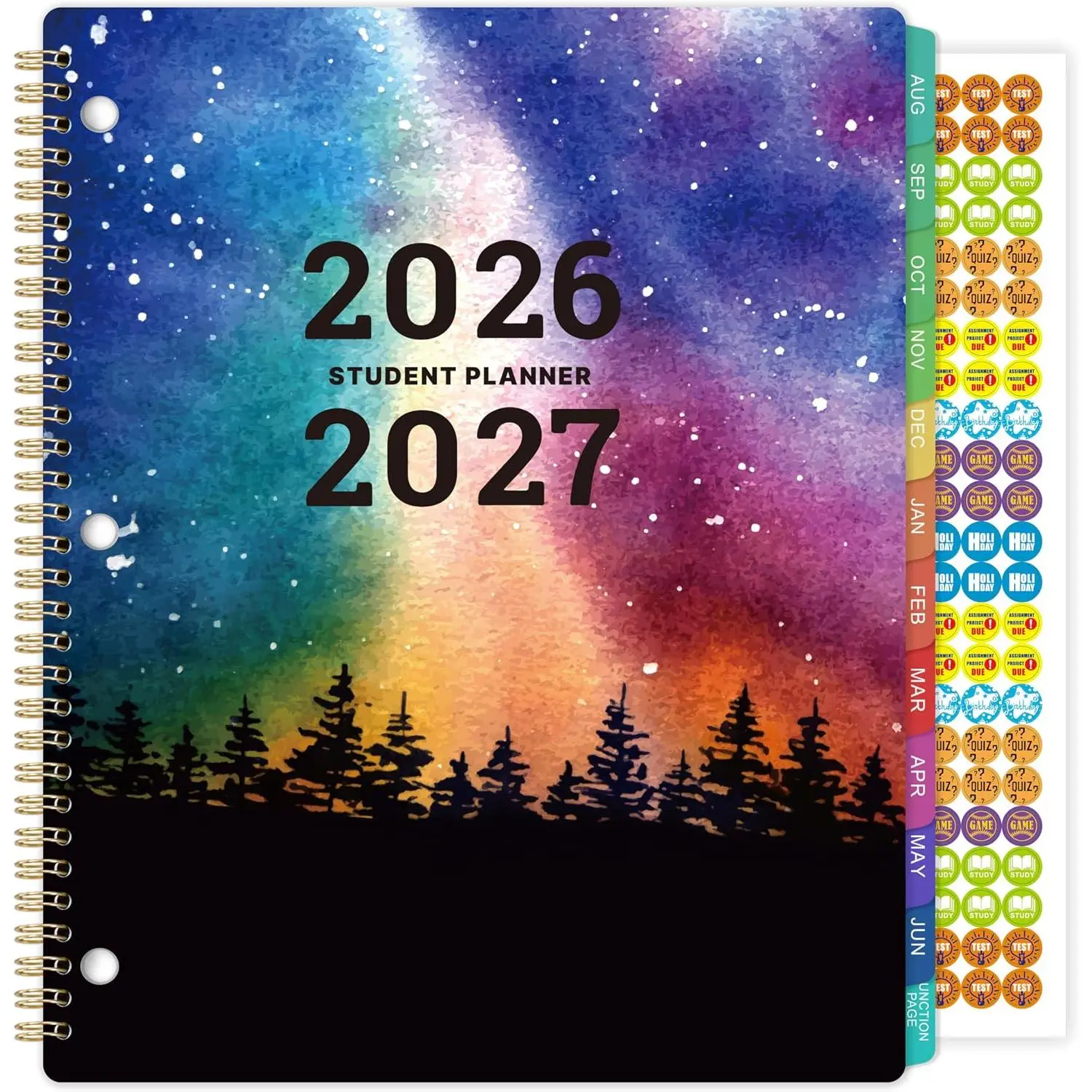 Student Planner 2026-2027 - School Planner 2026-2027, August 2026 - June 2027, 8.5" x 11", Monthly and Weekly Calendar for Middle or High School
