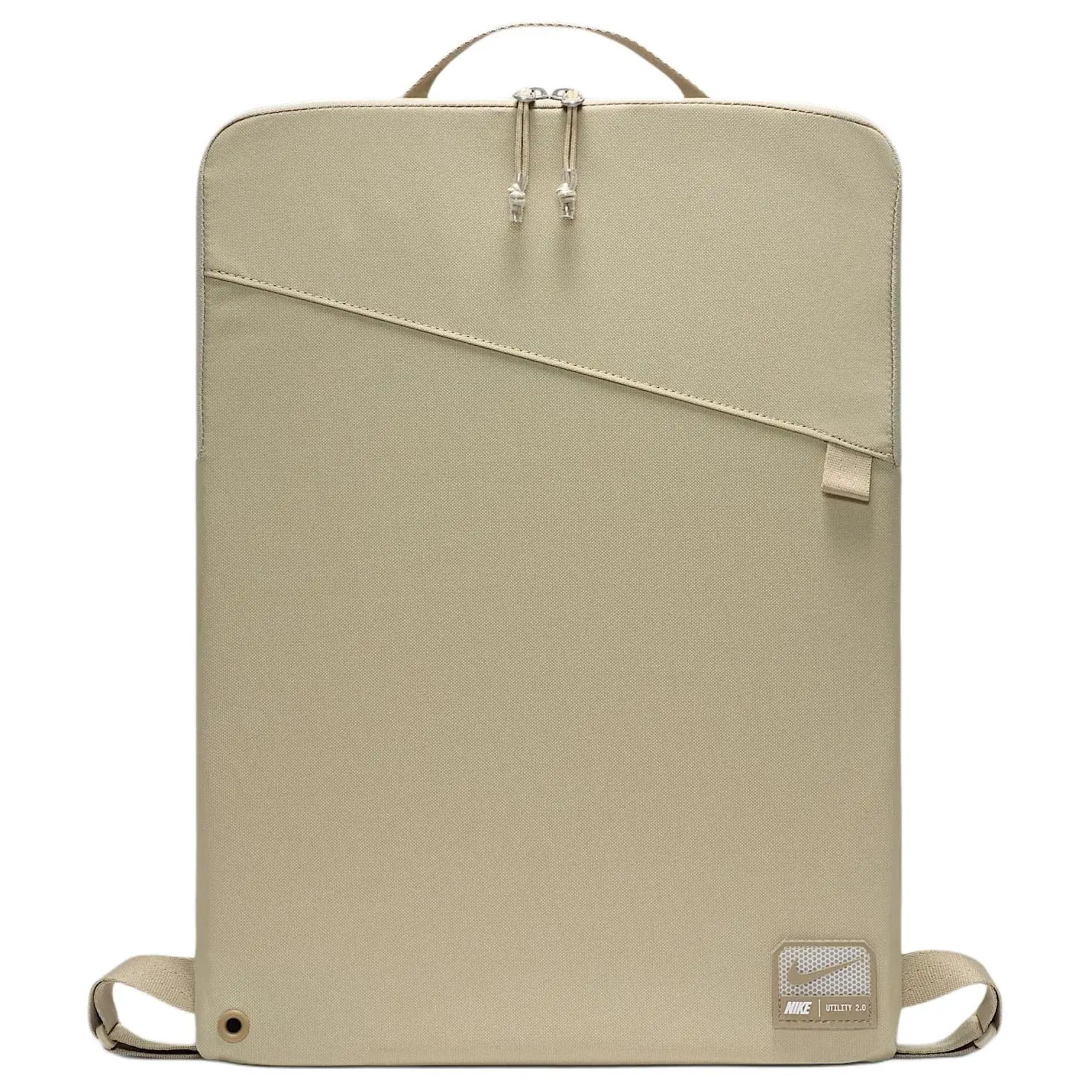 Nike Utility 2.0 Zippered Fabric Backpack for Men and Women, Casual Style in Khaki