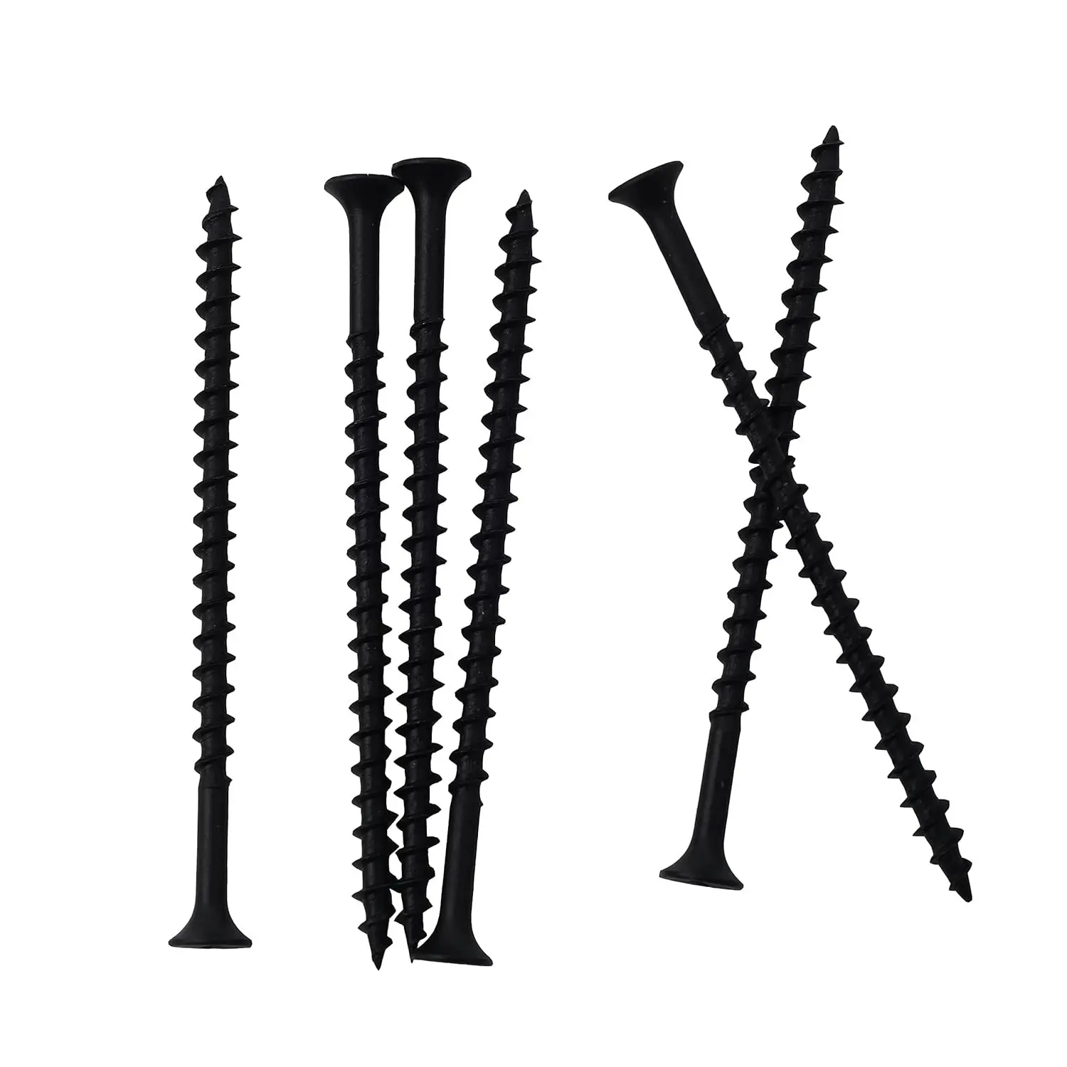 JEGONFRI 70PCS #8 × 3" Coarse Thread Black Drywall & Wood Screws, High Hardness 1022A Steel, Phillips Drive, Bugle Head, Rust-Resistant Phosphate Coating, for Wood & Plasterboard