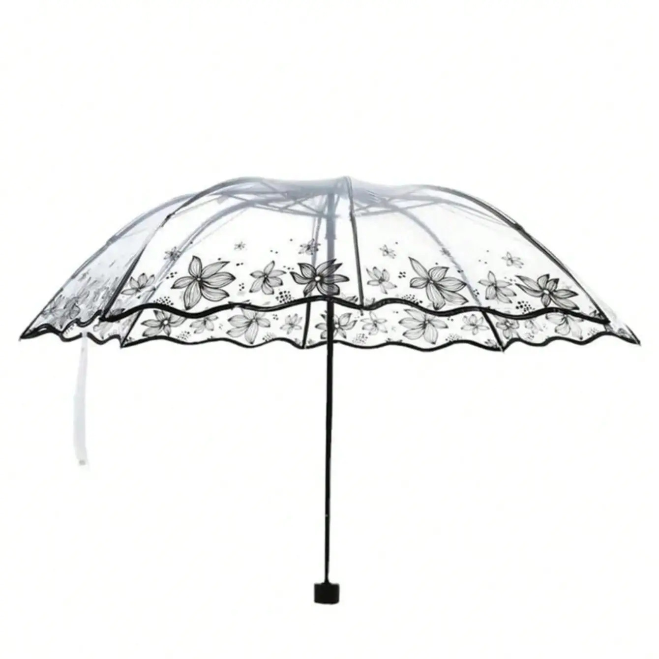 Printed Transparent Umbrella, Ideal for Campus, Office, Home, Travel, Essential Back-To-School Item, Durable Design, Perfect Gift Choice