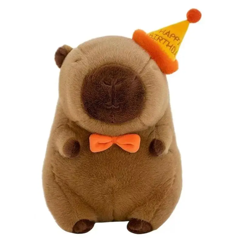 Mom & Baby Capybara Plush Toy Set - Soft Plush Fabric Animal Toys, Stuffed Dolls, Pillow Decoration Gift for 12+ Kids, Ages 12+