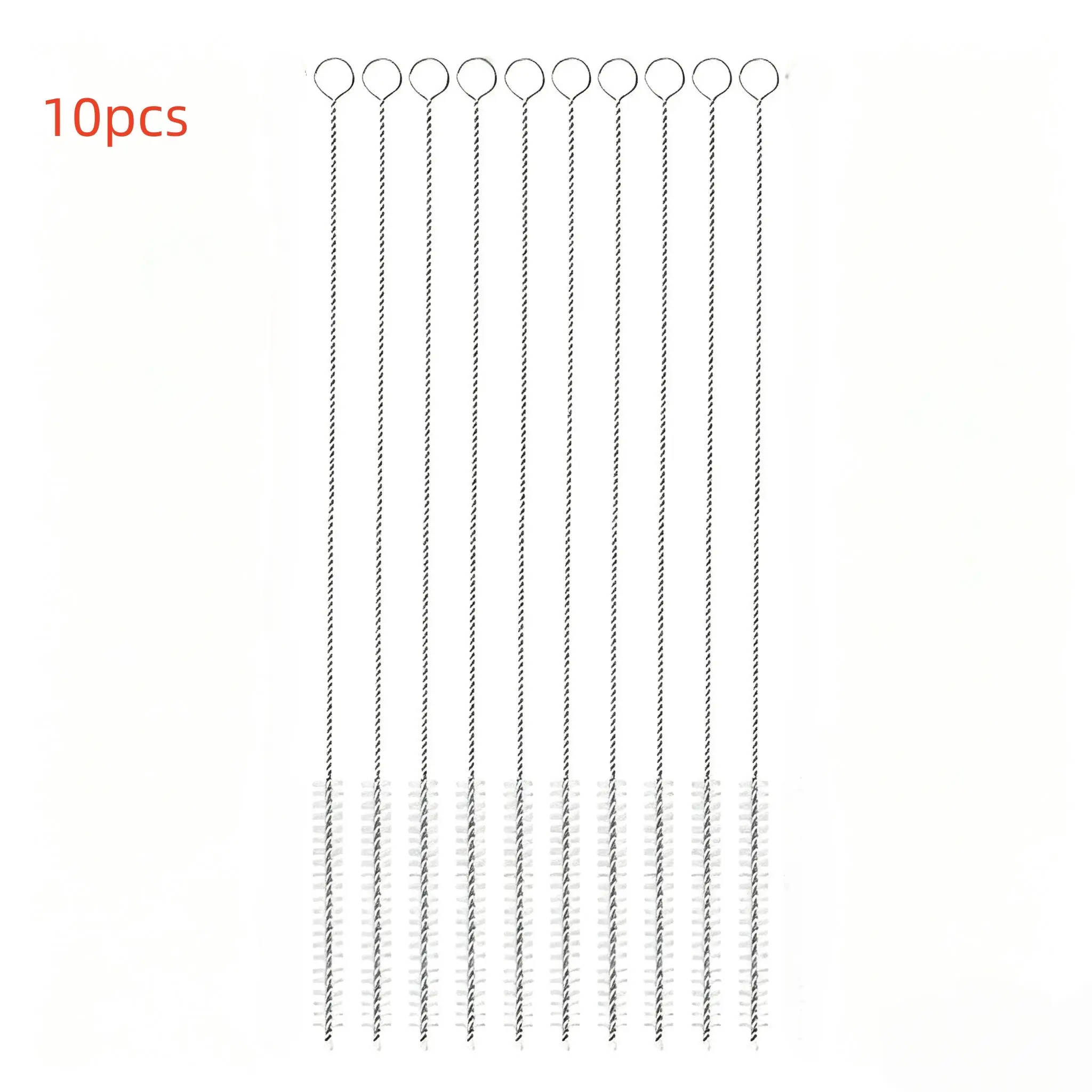 Reusable Stainless Steel Straw Brush Set, Durable Kitchen Cleaning Tool Bottle Cleaner for Baby Bottles, Silicone & Metal Straws, Eco-Friendly Design