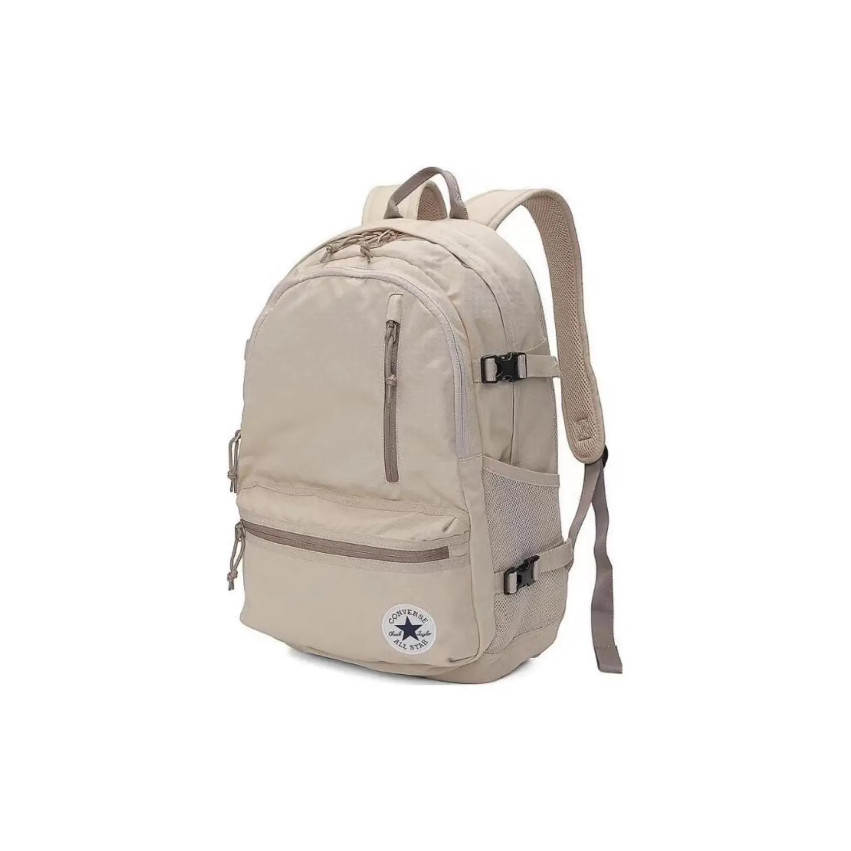 Converse Straight Edge Polyester Backpack for Men and Women – Casual Brown Unisex Bag