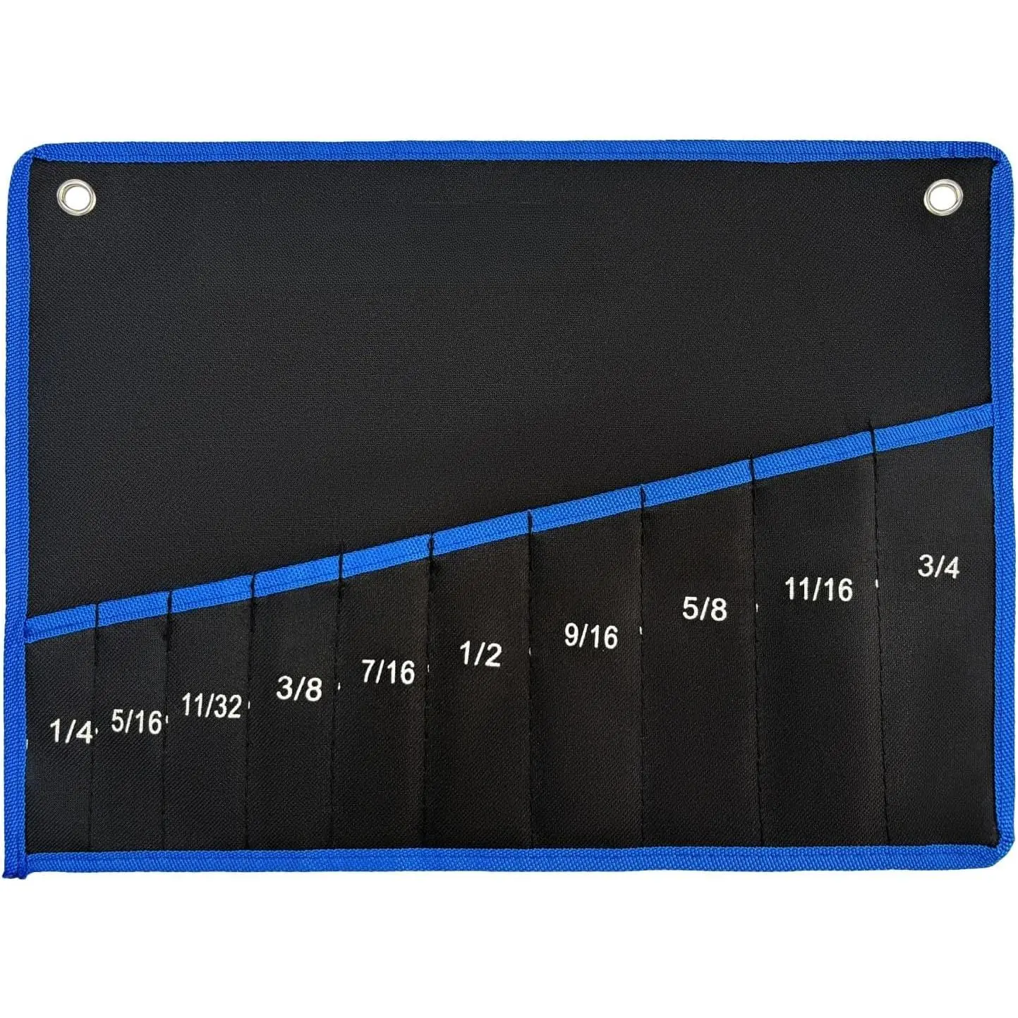 Wrench Roll Up Pouch Bag Wrench Organizer Tool Holder with 10-Pockets SAE (Not Including Wrench)