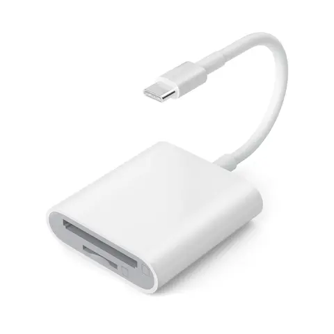 Portable Type-C SD/TF Memory Card Reader, Dual Card Slot Micro SD Card Reader for Phones, Tablets, Laptops and Digital Cameras, Also Suitable as a Summer Gift, USB C Card Reader, Media Card Reader, Computer Memory Card Readers