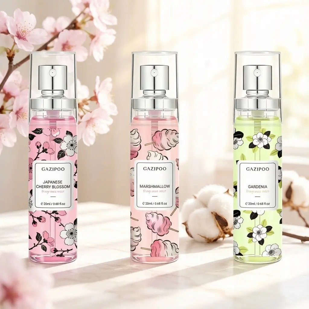 20ML Spray X3 Set, Cherry Blossom, Cotton Candy, Jasmine Scents, Different Moods, Various Occasions, Perfume Liquid, Single Item Pack