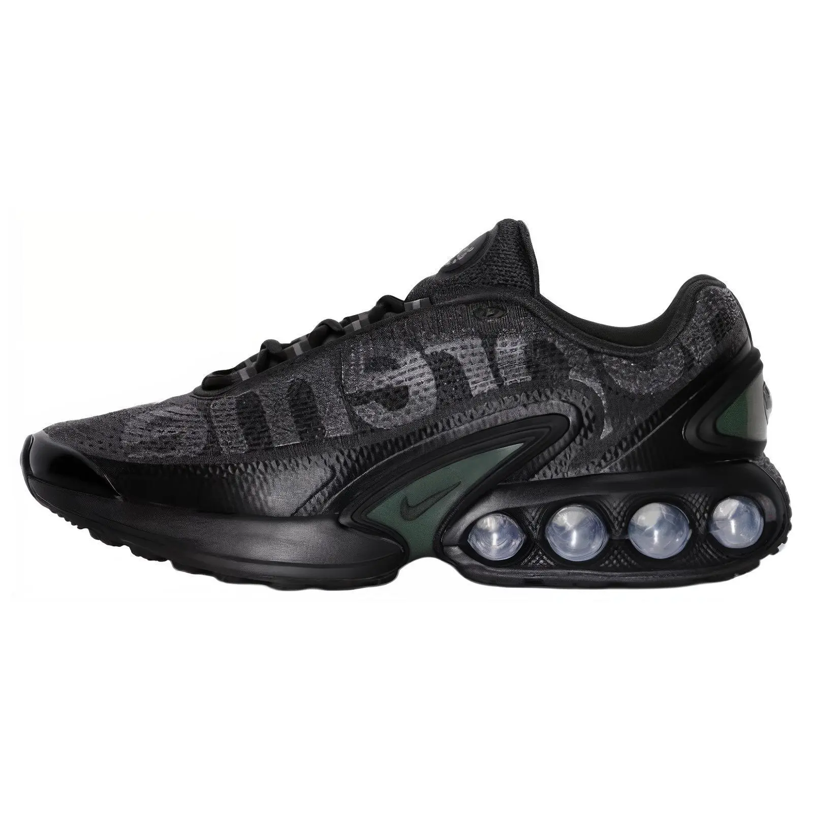 Supreme x Nike Air Max DN Comfortable Casual Low-Top Sneakers for Men and Women in Black Verifiable, with credentials and supporting global authentication