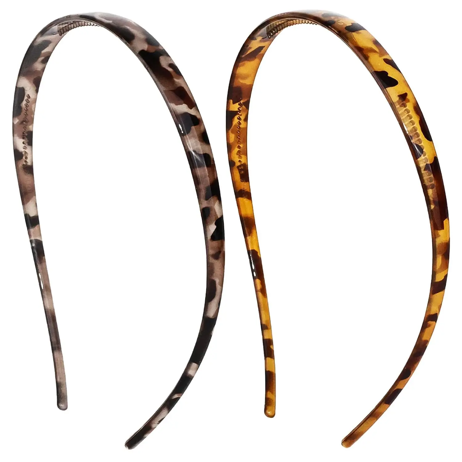 2 Pack Eyewear Headbands Leopard Print Hairband Comfortable Glasses Headbands for Women Fashion Skinny Hairbands