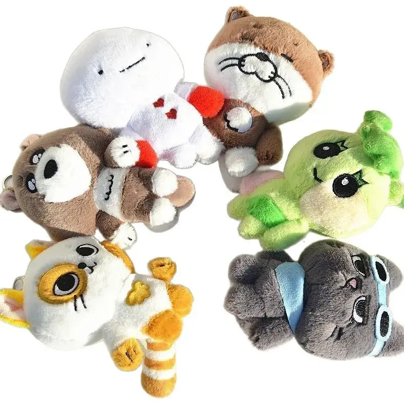 BOYNEXTDOOR Unisex Soft Plush Doll Keychain - Cute Character Faces, Doll Shape, Pp Cotton Fill, Park Sung Ho Lee Sang Hyeok Jaehyun Myeong Peripheral Stuffed Toy, Fan Gift Item