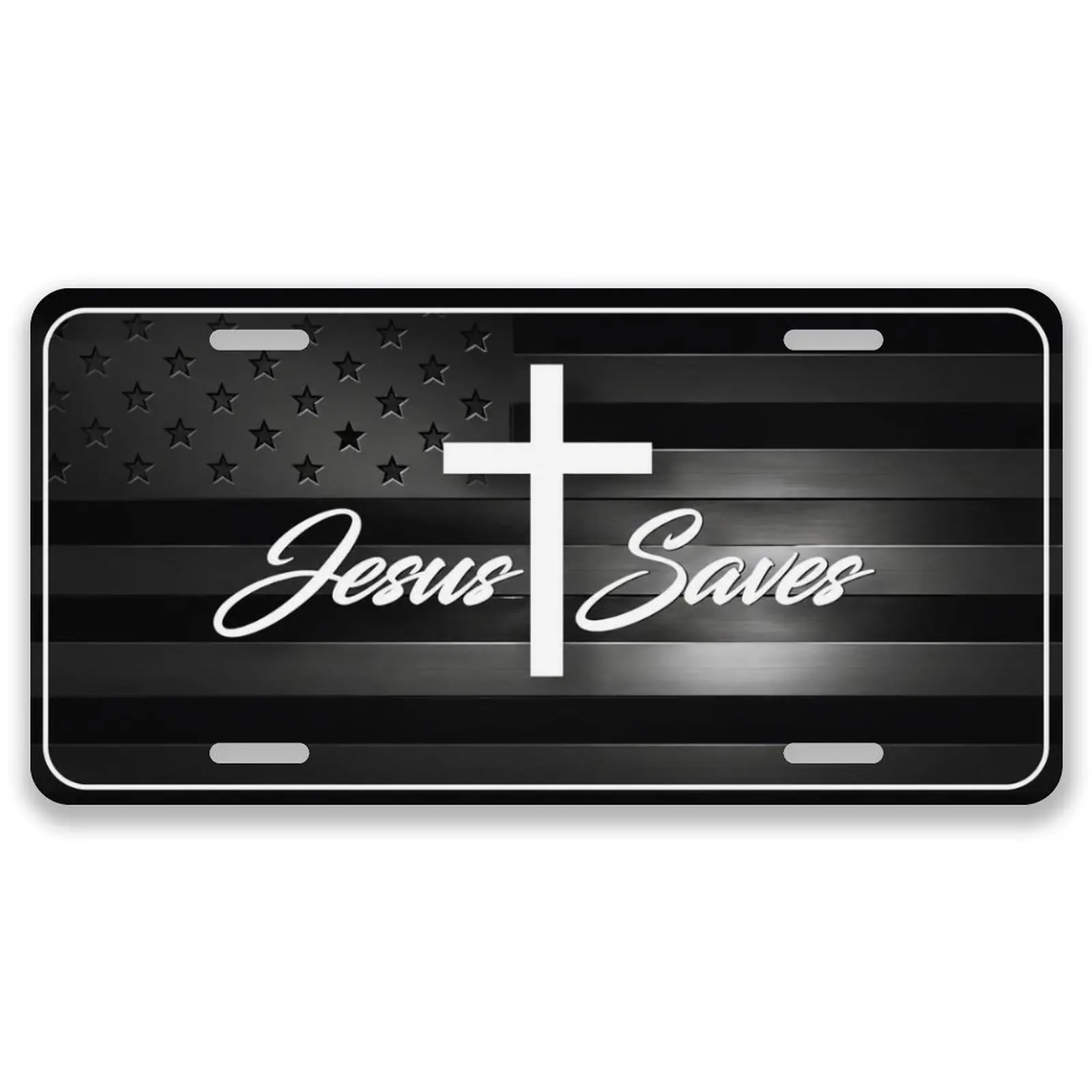 Jesus Saves Camo License Plates Car Decor- 12x6 In Front License Plate, – Made in USA, Car Truck Tag Humor Trucks & Cars, 4 Pre-Drilled Holes,Easy Installation,Perfect Gift Ideas