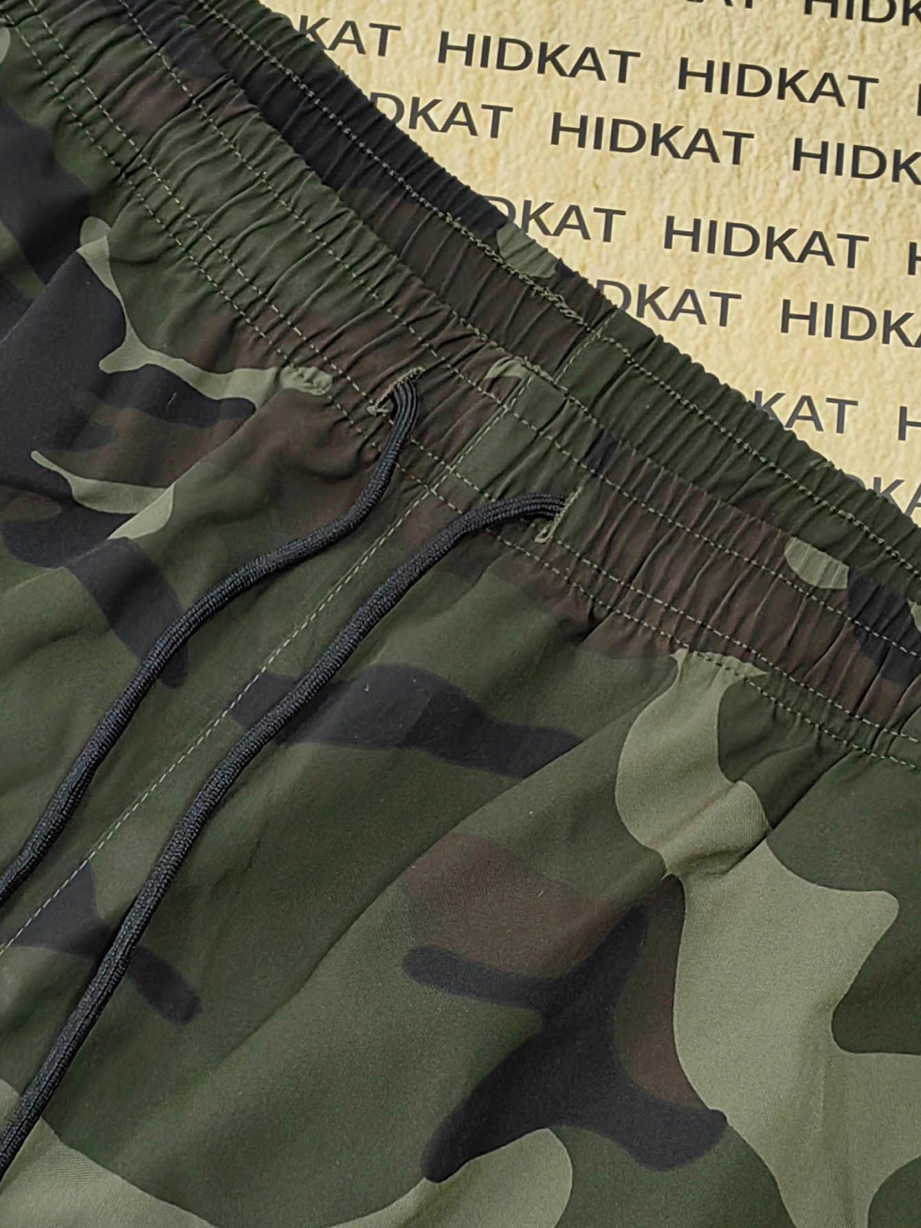 Trendy Camo Jogger-Style Cargo Pants for Women, Comfortable Loose Fit with Drawstring Waist, Durable All-Season Design Ideal for Everyday & Outdoor Wear