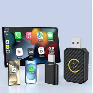2026 Latest Upgrade Android Wireless Carplay Converter USB Adapter, No Delay, Stable Fast Connection for iOS/android, iPhone/android Auto Transmitter