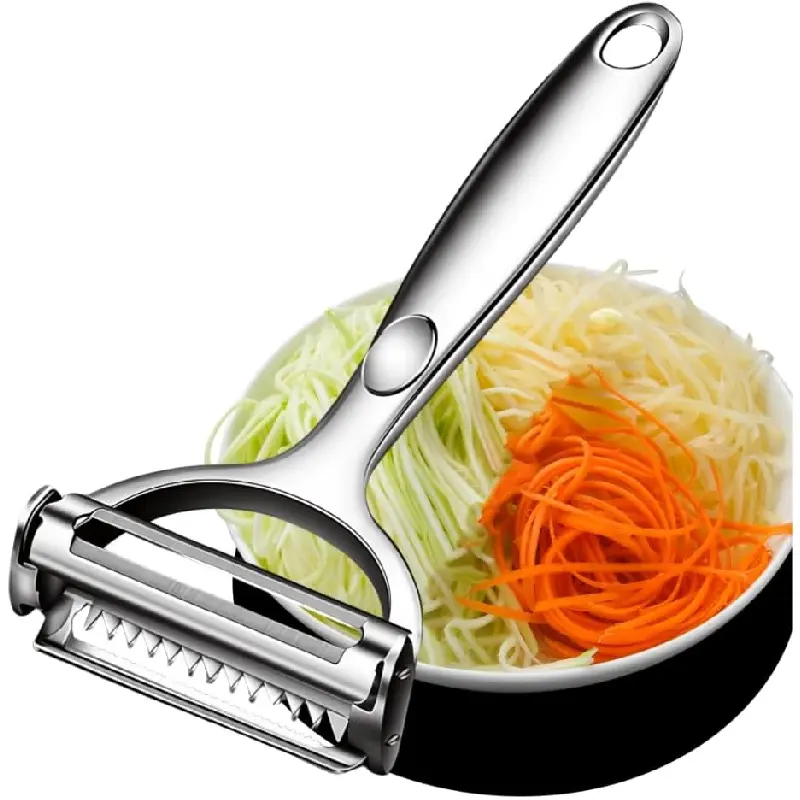Multifunction Vegetable Peeler Julienne Peeler for Kitchen (2-in-1 peeler)