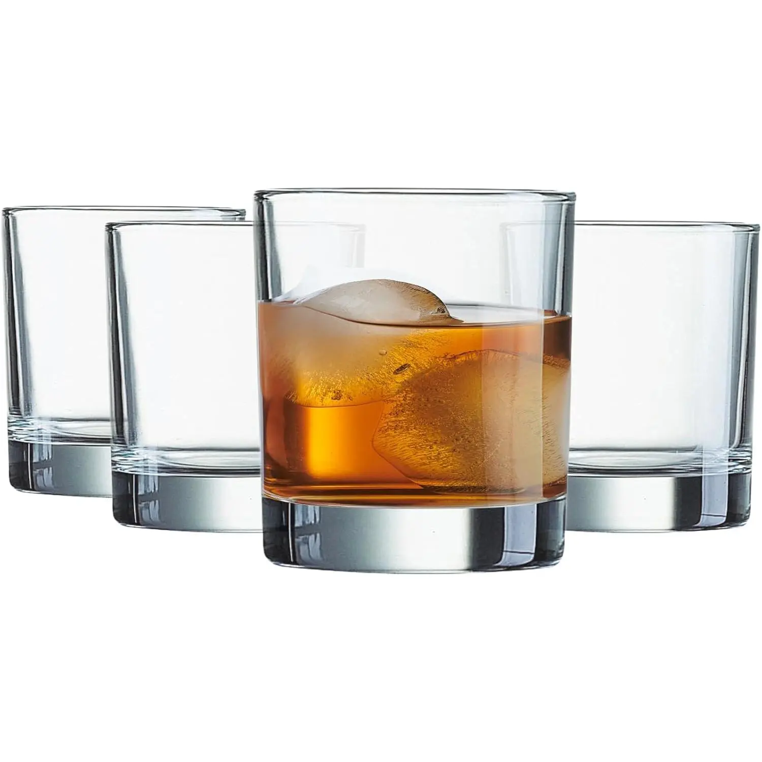Set of 12 Heavy Base Rocks Glass Cups, Elegant Old Fashioned Drinking Glasses Set for , ,  and  - Dishwasher Safe, Lead and  - 10oz.