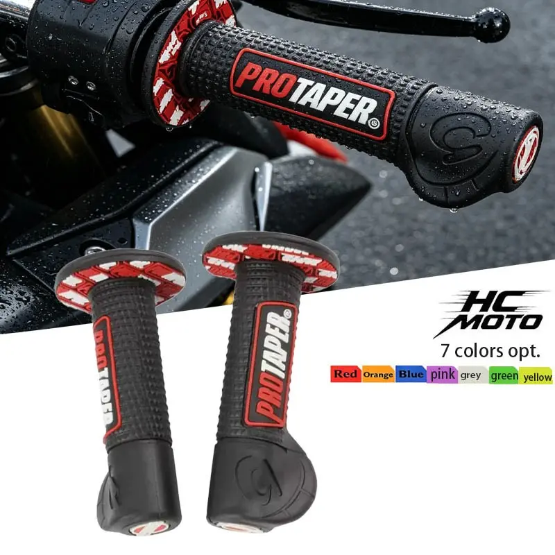 Motorcycle Modified Non-Slip Handle Grips, Universal Pro Rubber Handlebar Grips, Adjustable Sleeve, Batch Number Cj-035