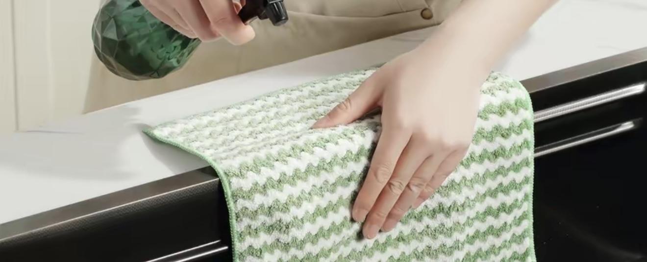 10 Counts Microfiber Cleaning Cloth, Super Soft Absorbent Dish Towels Rags Cloths for Washing Dishes and Kitchen Drying Cleaning House Keeping