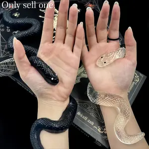 Transparent Water Sensory Snake Stress Relief Toy, Realistic Snake Shape Anxiety Relief for Adults and Kids, Unisex Pressure Release Tool