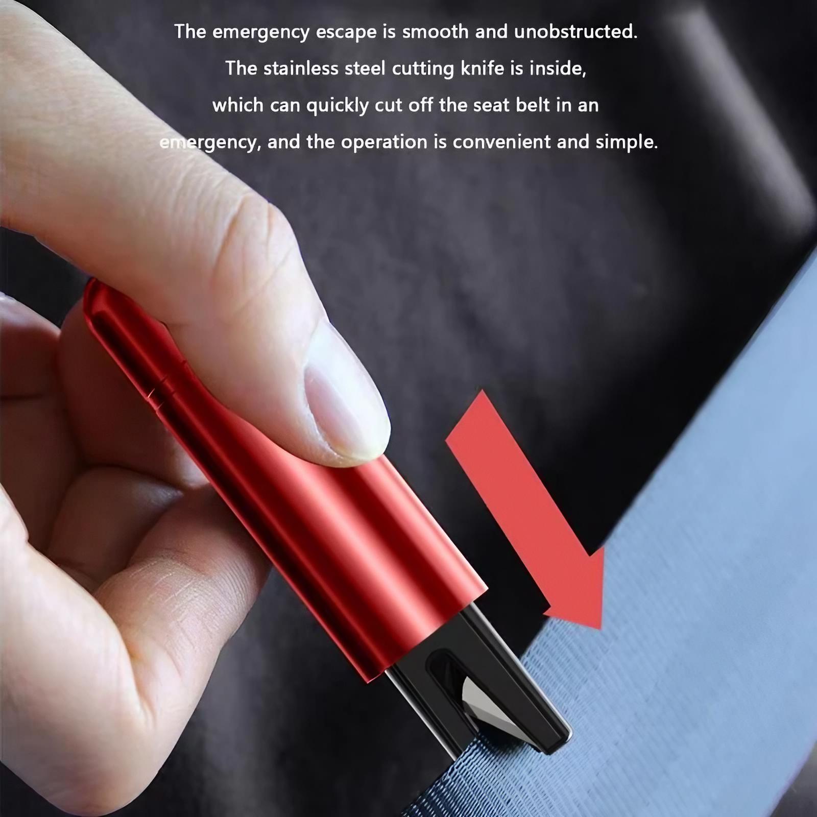 Car Emergency Escape Tool, Car Safety Hammer, Window Breaker, Seat Belt Cutter, Universal Car Safety Tool for Emergency Escape