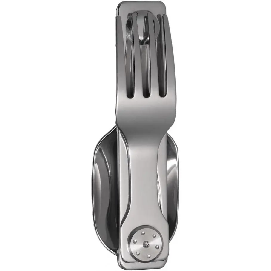 Camping Utensil 2 in 1 Detachable Folding Cutlery with Fork & Spoon  Outdoor, Camping, Hiking, Easy to Carry Highly Practical Tableware New model