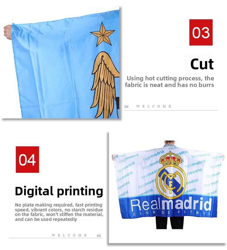 World Cup fan team cape, national flag cape, football luxury club cape, cape flag