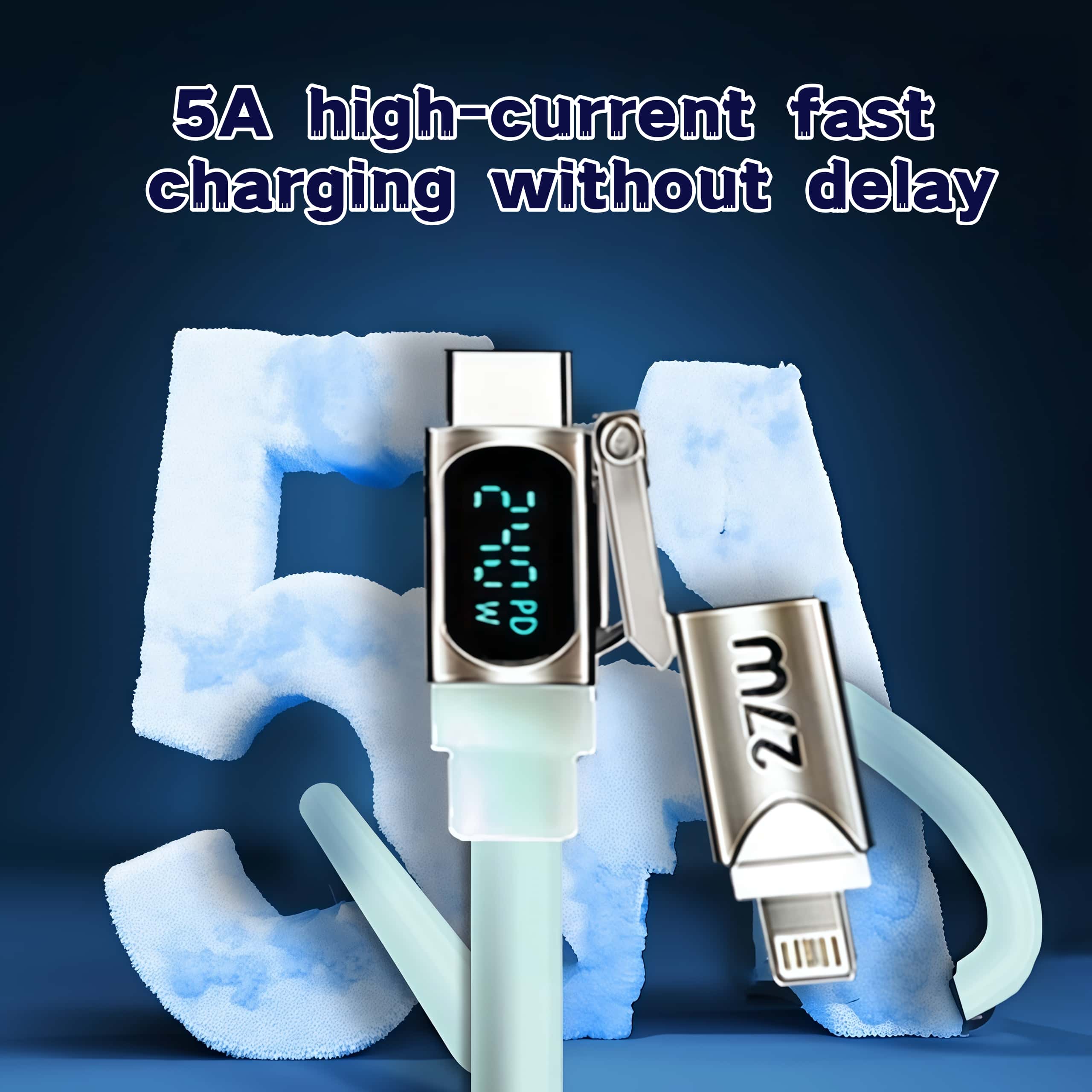 240W 4-in-1 Fast Charging Cable,Compatible With Multiple Devices Including Smartphones And Laptops 2026 New Style Data Cable with Digital Display-MM