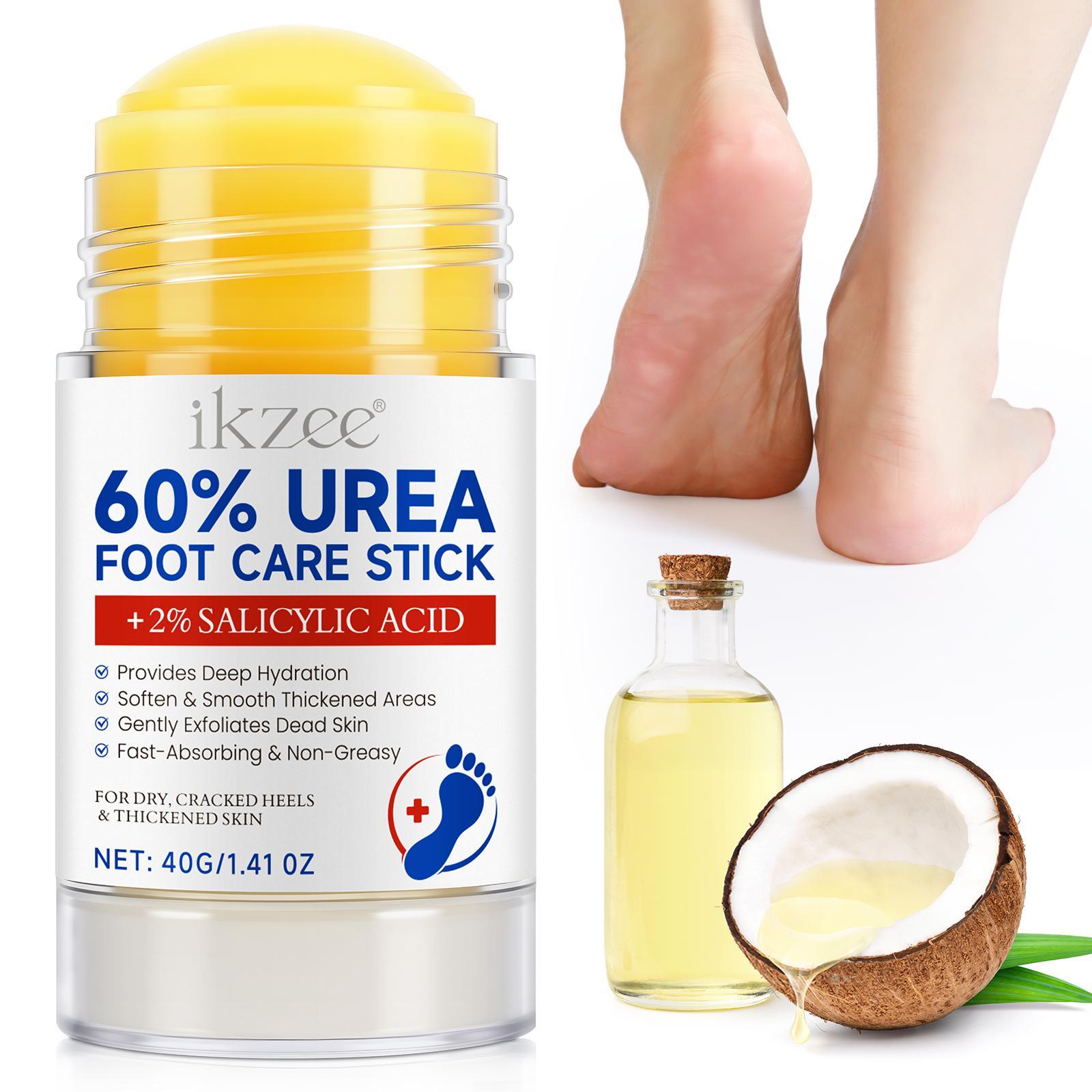 40g Urea Foot Care Stick, Moisturizing Hydrating Foot Care Cream, Intensive Repair Foot Skin Care Product for Dry Cracked Heels, Foot Dead Skin Remover