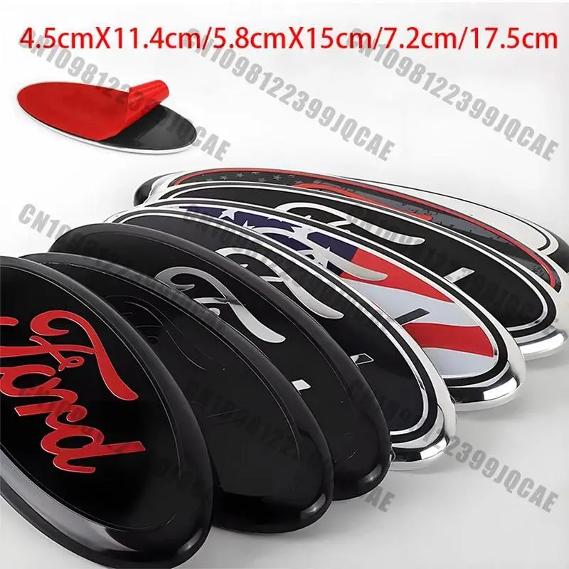 114mm 150mm 175mm Car Front Grille Rear Trunk Hood Lid Logo Decor Cover For Ford Focus Fiesta Ranger Mondeo Mustang Accessories