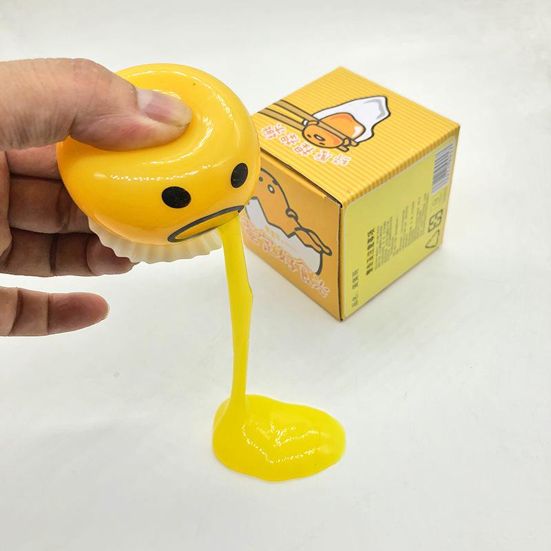 Vomiting Egg Yolk, Stress Relief Squeezing Toy, Hot Selling Small Toy