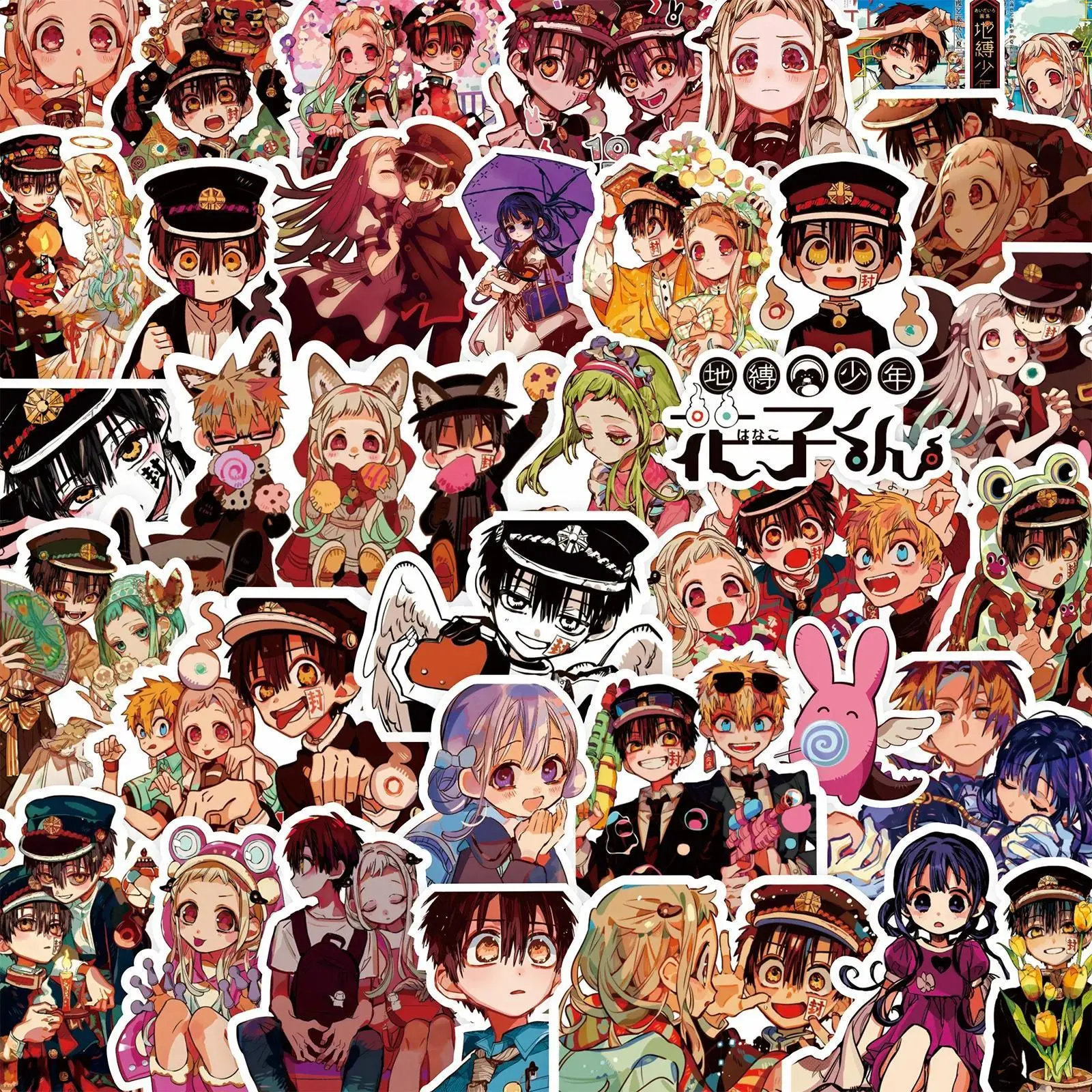 2026 new hot item 84Pcs Hanako Stickers Toy Bound Hanako Kun Stickers Diary Booklet DIY Decorative Stickers