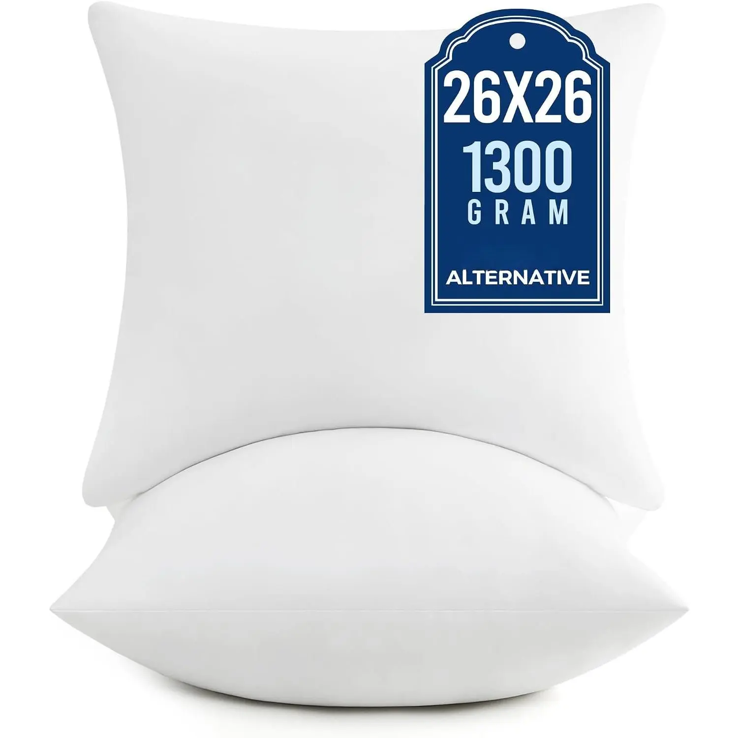 ® Euro Pillow Inserts, 26 x 26 Inch  Throw Pillow Inserts Filled with Plump Stuffer, Square Decorative Pillows for Couch, Sofa, Bed and  Decor