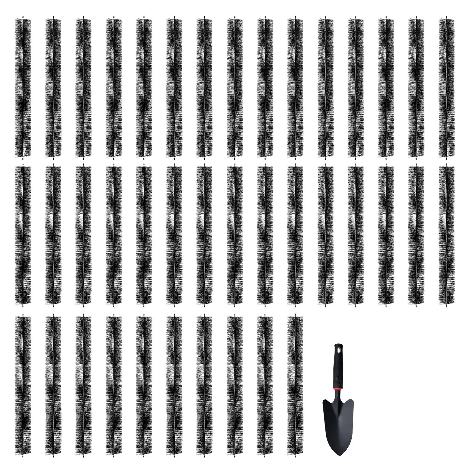 【Summerfinds】VEVOR Gutter Brush, 40 Pcs High-Quality Materials Flexible Bending Ground-Level Tool, 120ft Total Length 4.33in Diameter Leaf Guard for 5in Gutters, Clears Roof Leaves/Debris for Gardens, Fish Ponds