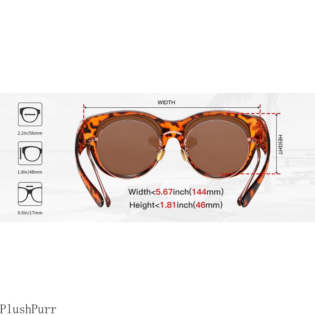 Polarized Fit Over Sunglasses for Men Women, Large Frame UV400 Protection Sun Glasses to Wear Over Prescription Glasses